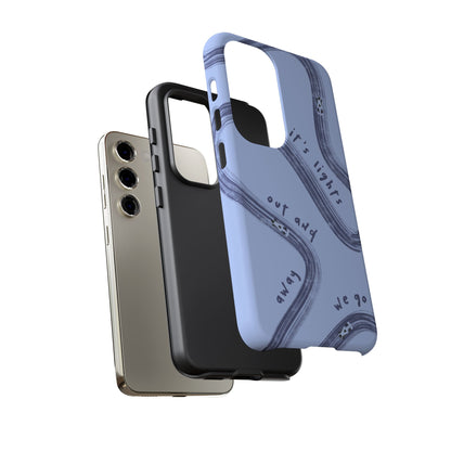 Blue Lights Out F1 Phone Case Design, Trendy F1 Gift, Formula 1 Gift, Cute F1 Phone Case, Unique Formula One Phone Case