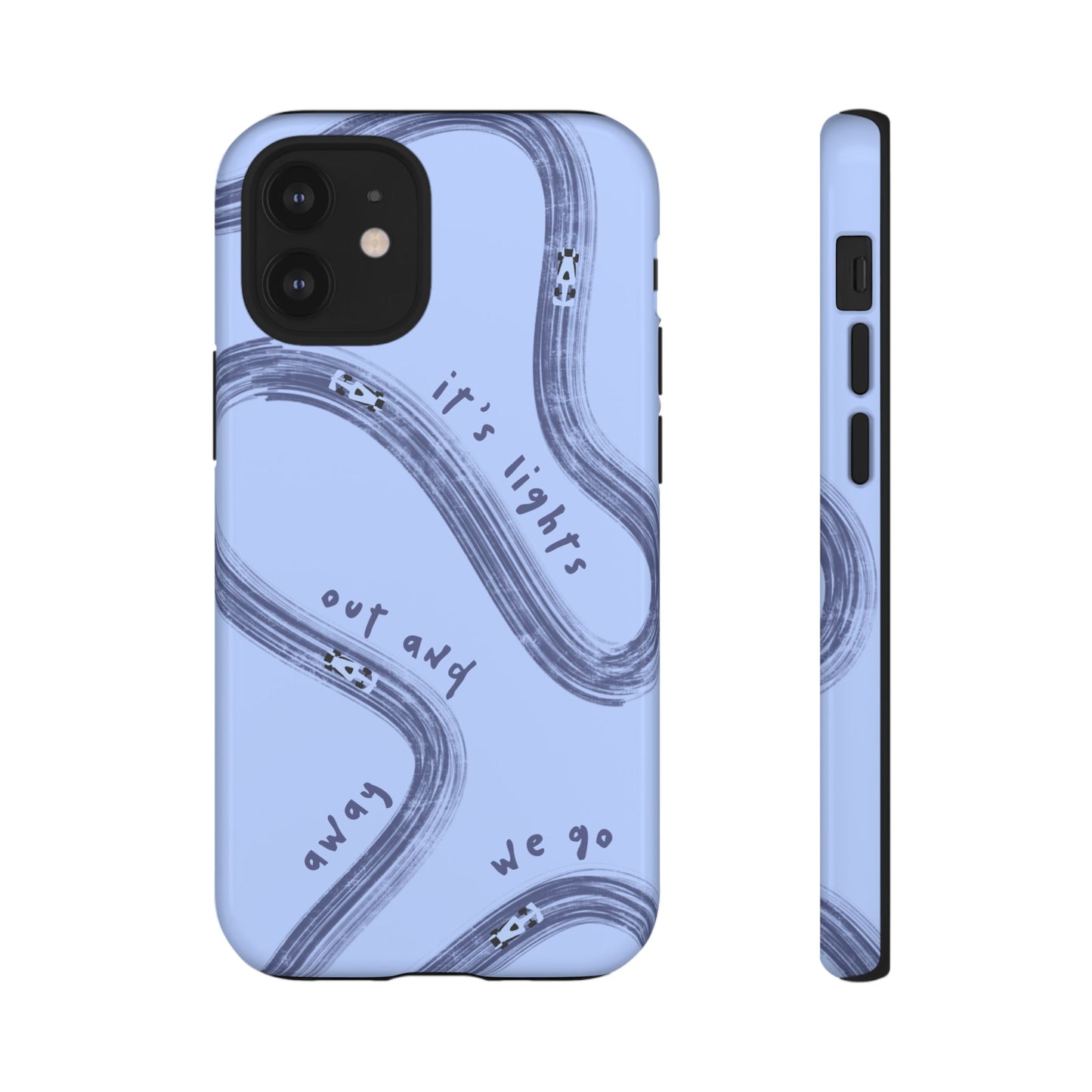 Blue Lights Out F1 Phone Case Design, Trendy F1 Gift, Formula 1 Gift, Cute F1 Phone Case, Unique Formula One Phone Case