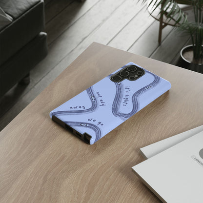 Blue Lights Out F1 Phone Case Design, Trendy F1 Gift, Formula 1 Gift, Cute F1 Phone Case, Unique Formula One Phone Case