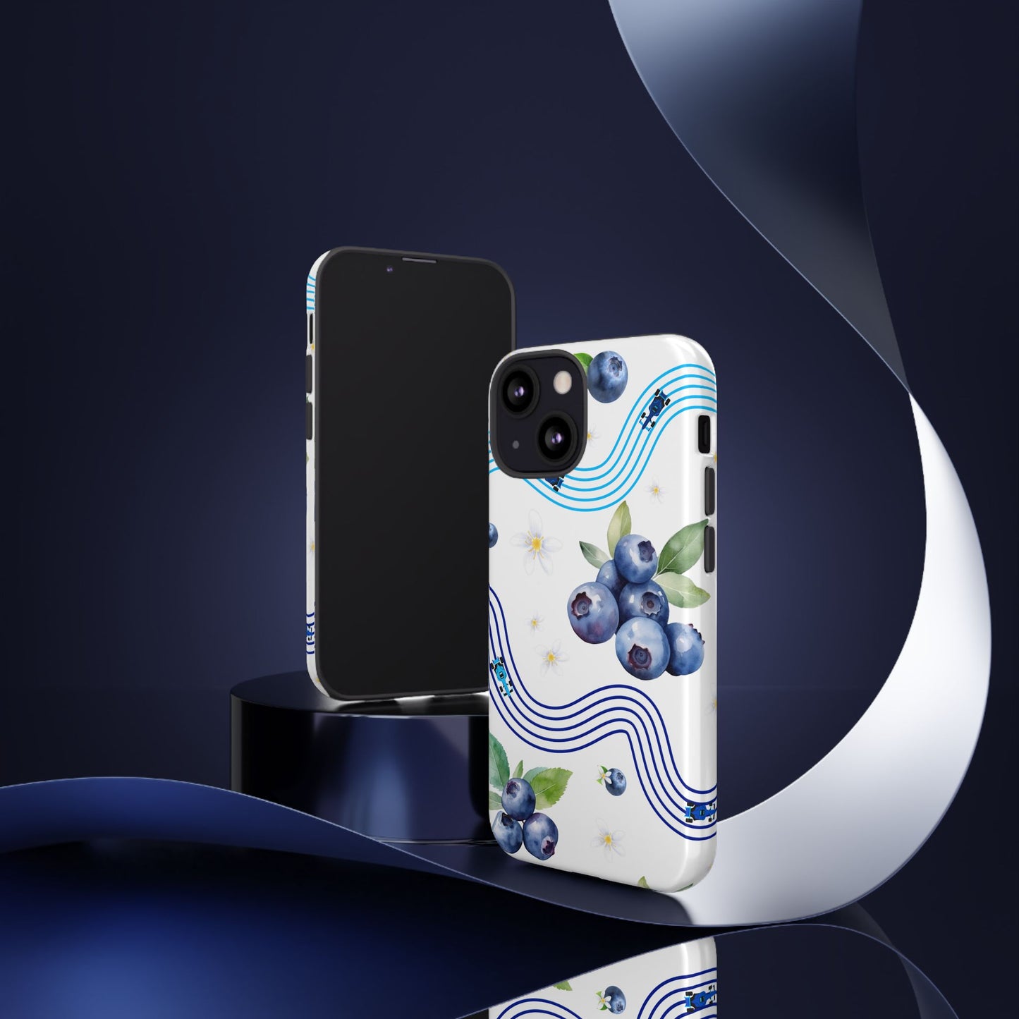 F1 Williams and Blueberries Phone Case, Trendy F1 Gift, Formula 1 Gift, Cute Fruit F1 Phone Case, Unique Phone Case