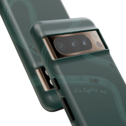 F1 Phone Case Monochrome Green Painted "its lights out and away we go", Trendy F1 Gift, Formula 1 Gift, Cute F1 Phone Case, Phone Case