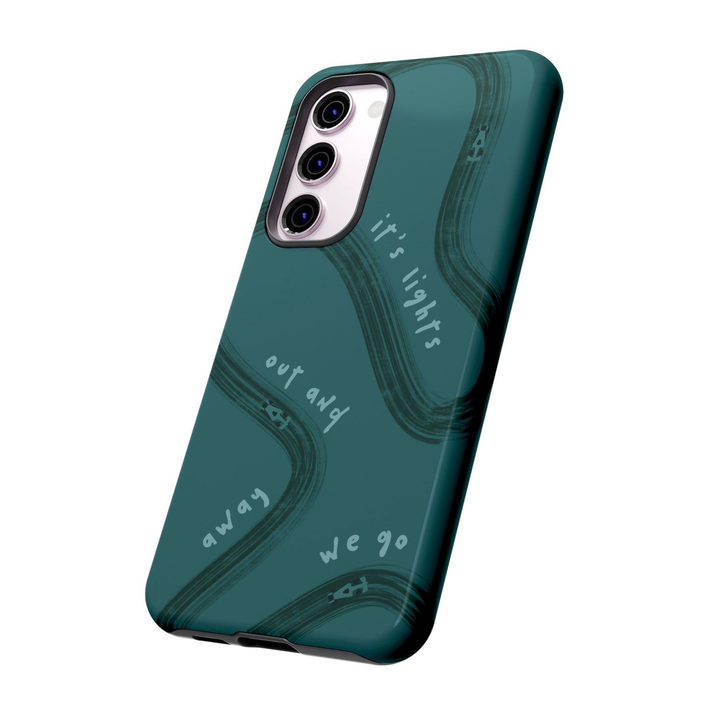 Teal Lights Out F1 Phone Case Design, Trendy F1 Gift, Formula 1 Gift, Cute F1 Phone Case, Unique Formula One Phone Case
