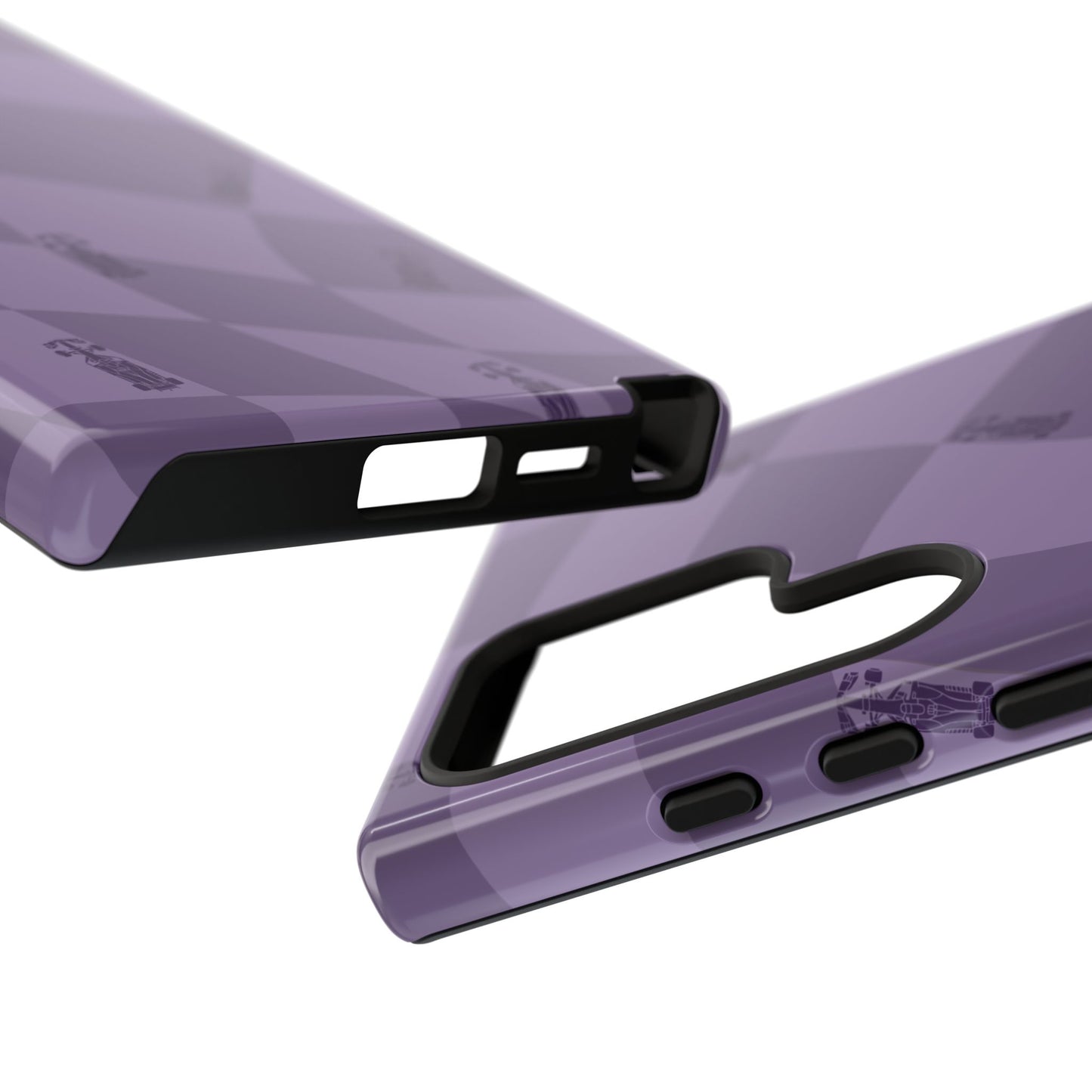 F1 Phone Case Purple Checkered Design, Trendy F1 Gift, Formula 1 Gift, Cute F1 Phone Case, Unique Formula One Phone Case