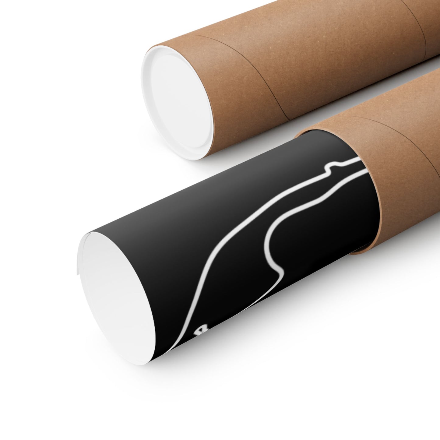 F1 Minimalist Monaco Track Poster, Matte Vertical Art Print