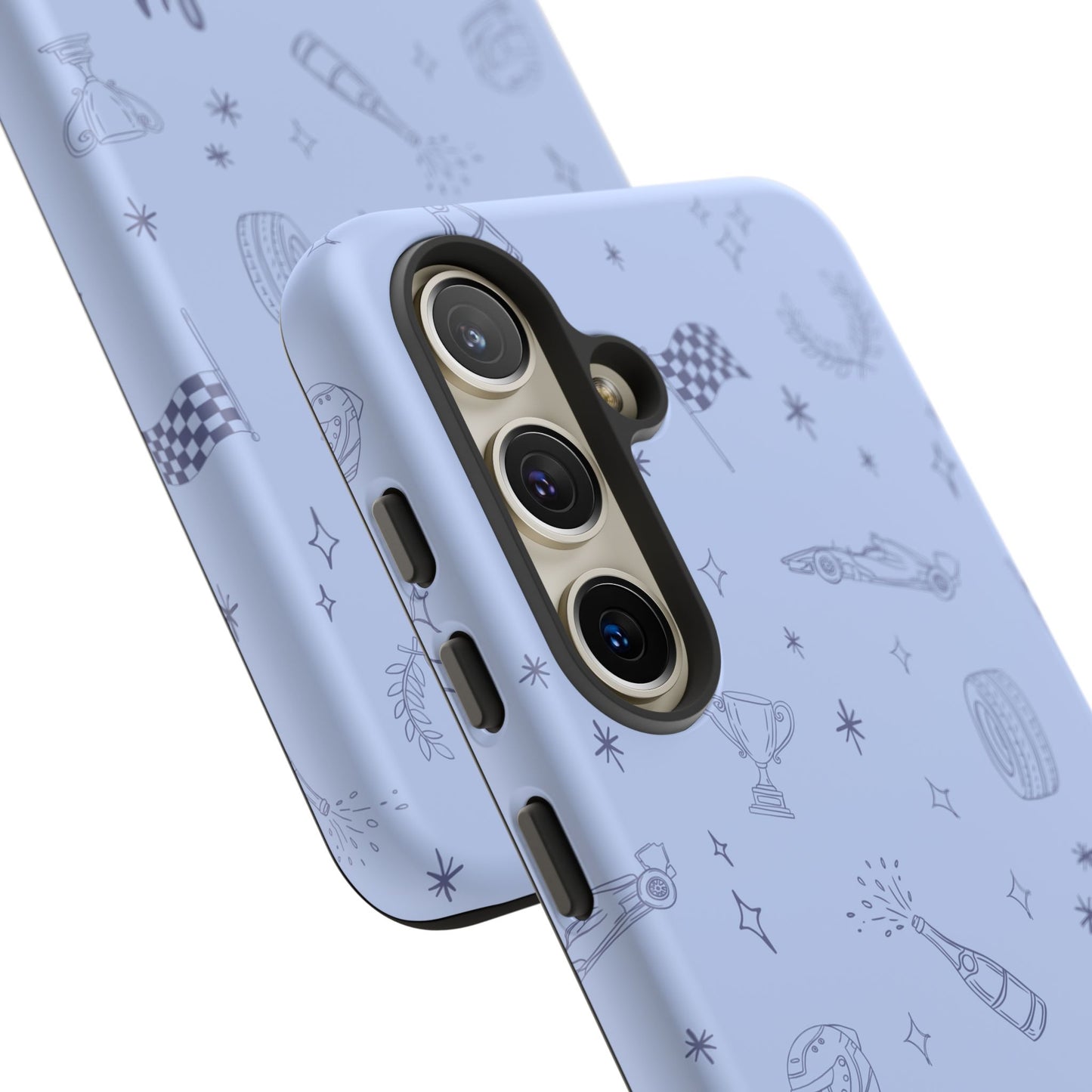 Blue Doodle "Simply Lovely" F1 Phone Case Design