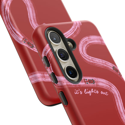 Red and Pink Lights Out F1 Phone Case Design, Trendy F1 Gift, Formula 1 Gift, Cute F1 Phone Case, Unique Formula One Phone Case