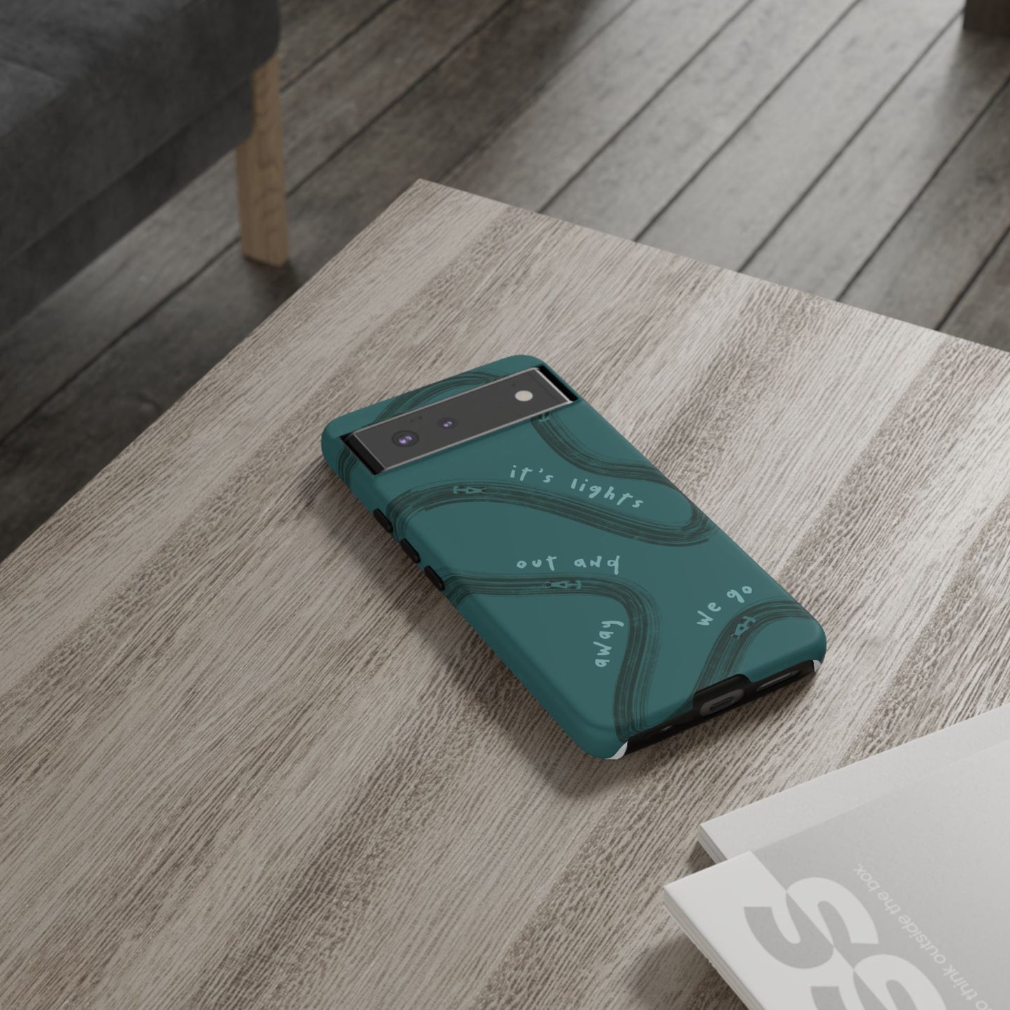 Teal Lights Out F1 Phone Case Design, Trendy F1 Gift, Formula 1 Gift, Cute F1 Phone Case, Unique Formula One Phone Case