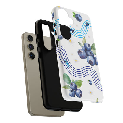 F1 Williams and Blueberries Phone Case, Trendy F1 Gift, Formula 1 Gift, Cute Fruit F1 Phone Case, Unique Phone Case
