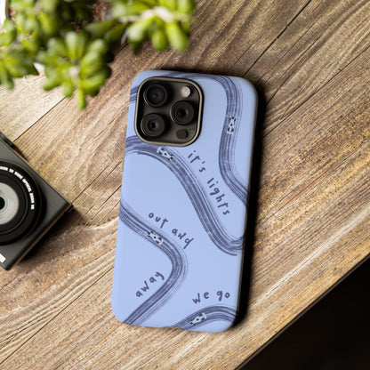 Blue Lights Out F1 Phone Case Design, Trendy F1 Gift, Formula 1 Gift, Cute F1 Phone Case, Unique Formula One Phone Case