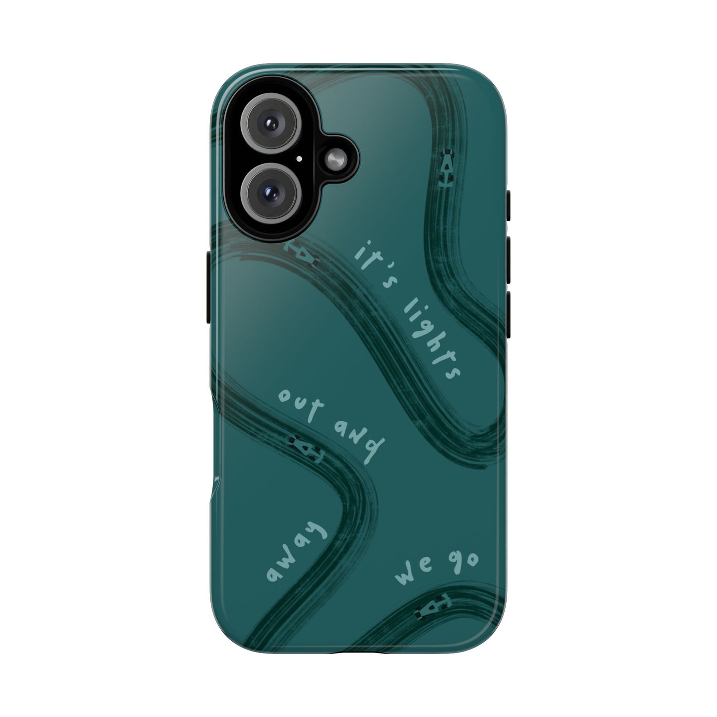 Teal Lights Out F1 Phone Case Design, Trendy F1 Gift, Formula 1 Gift, Cute F1 Phone Case, Unique Formula One Phone Case