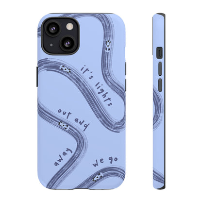 Blue Lights Out F1 Phone Case Design, Trendy F1 Gift, Formula 1 Gift, Cute F1 Phone Case, Unique Formula One Phone Case