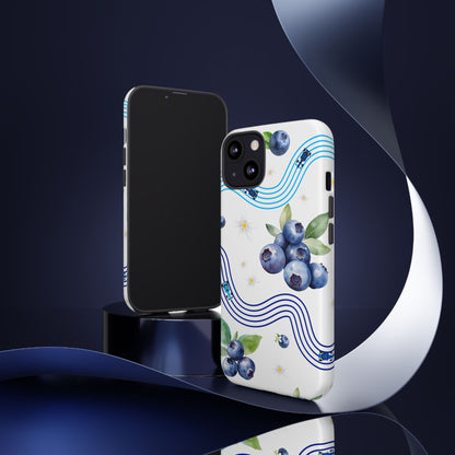 F1 Williams and Blueberries Phone Case, Trendy F1 Gift, Formula 1 Gift, Cute Fruit F1 Phone Case, Unique Phone Case
