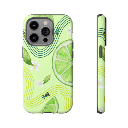 Green F1 Aston Martin and Lime Phone Case, Trendy F1 Gift, Formula 1 Gift, Cute Fruit F1 Phone Case, Unique Phone Case