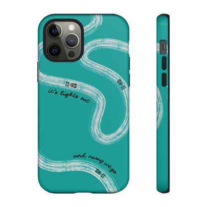 Mercedes F1 Phone Case Painted "its lights out and away we go", Trendy F1 Gift, Formula 1 Gift, Cute F1 Phone Case