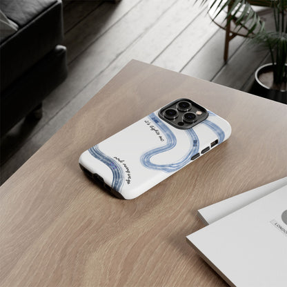 F1 Phone Case Blue Painted "its lights out and away we go", Trendy F1 Gift, Formula 1 Gift, Cute F1 Phone Case, Gift for F1 Fans
