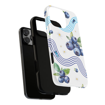 F1 Williams and Blueberries Phone Case, Trendy F1 Gift, Formula 1 Gift, Cute Fruit F1 Phone Case, Unique Phone Case