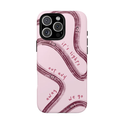 Pink Lights Out F1 Phone Case Design, Trendy F1 Gift, Formula 1 Gift, Cute F1 Phone Case, Unique Formula One Phone Case