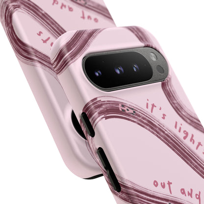 Pink Lights Out F1 Phone Case Design, Trendy F1 Gift, Formula 1 Gift, Cute F1 Phone Case, Unique Formula One Phone Case