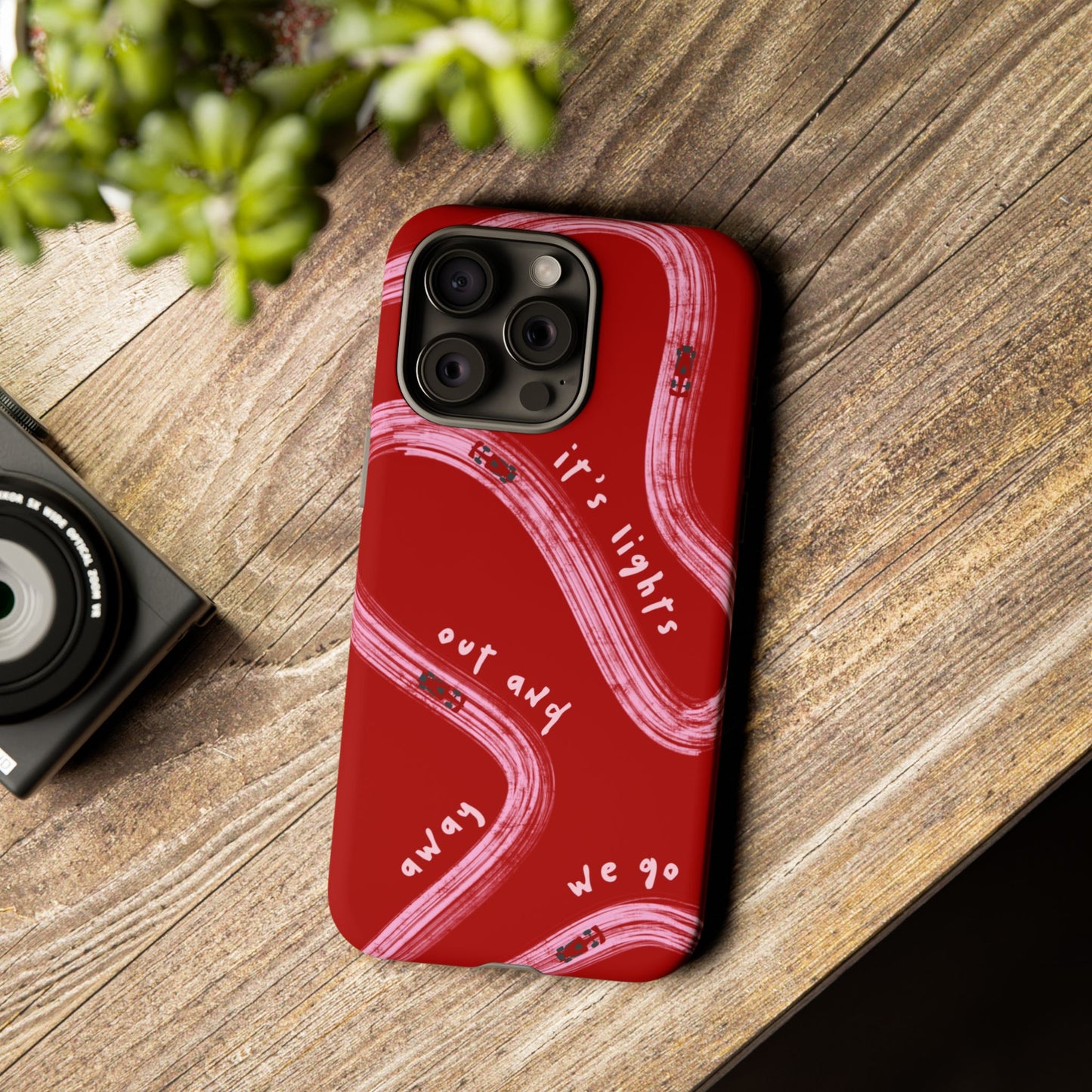 Red and Pink Lights Out F1 Phone Case Design, Trendy F1 Gift, Formula 1 Gift, Cute F1 Phone Case, Unique Formula One Phone Case