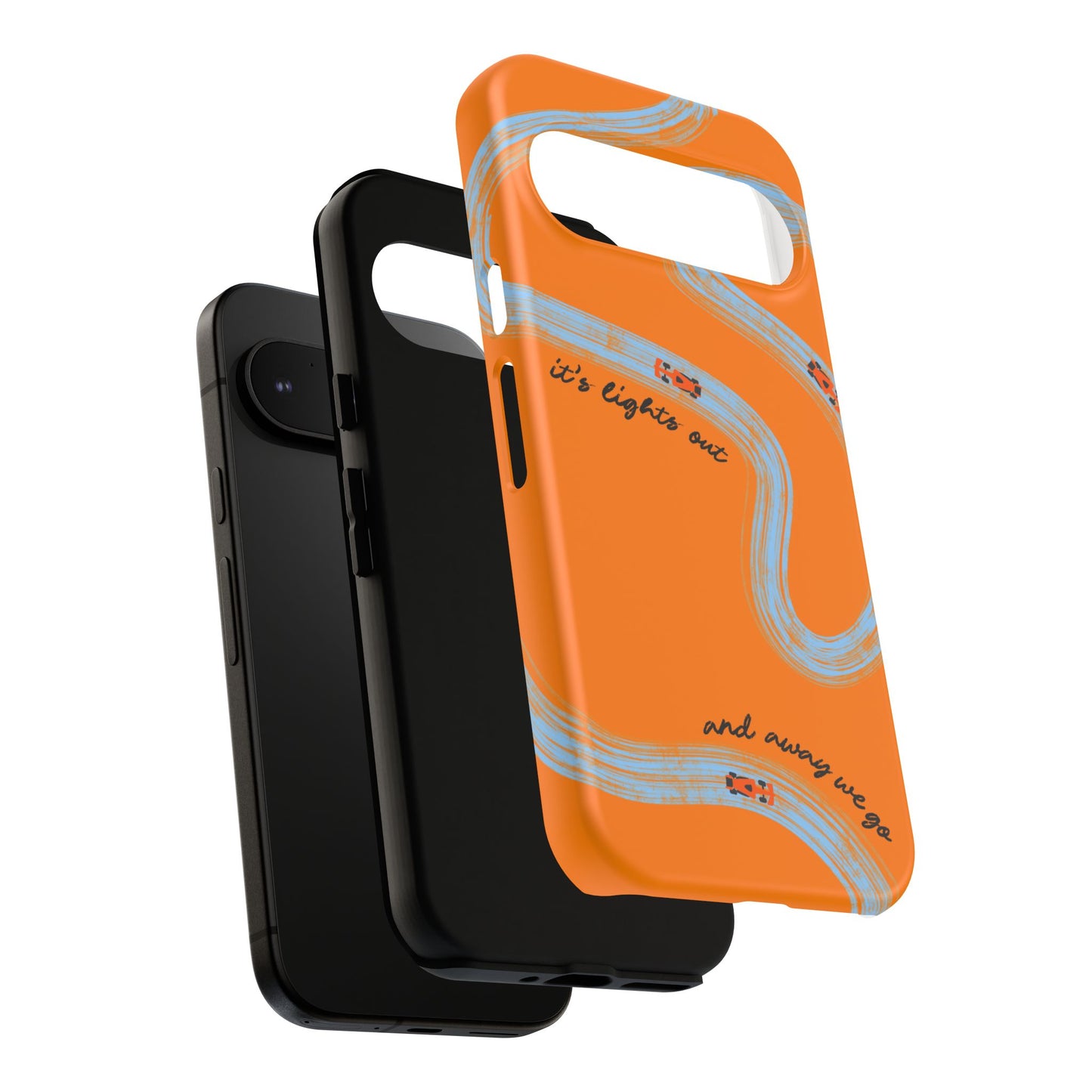 F1 Phone Case McLaren Painted "its lights out and away we go", Trendy F1 Gift, Formula 1 Gift, Cute F1 Phone Case, Phone Case