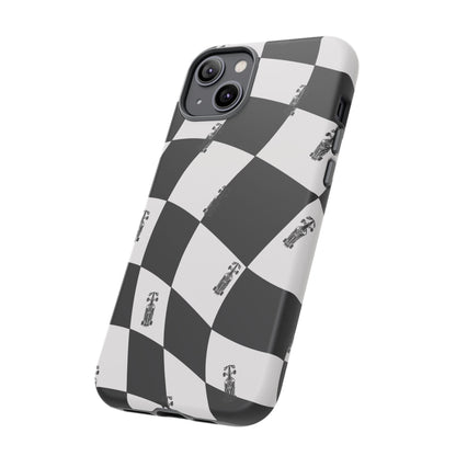F1 Phone Case Black and White Checkered Design, Trendy F1 Gift, Formula 1 Gift, Cute F1 Phone Case, Unique Formula One Phone Case