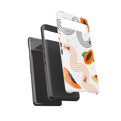 F1 McLaren and Papaya Phone Case , Trendy F1 Gift, Formula 1 Gift, Cute Fruit F1 Phone Case, Unique Phone Case