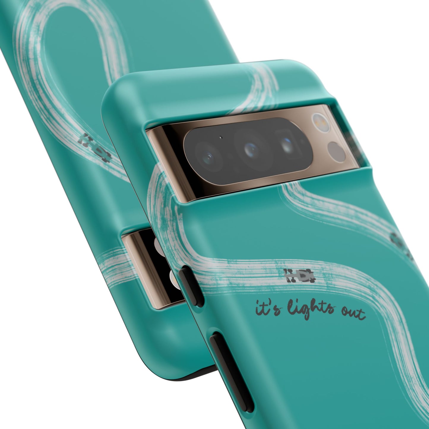 Mercedes F1 Phone Case Painted "its lights out and away we go", Trendy F1 Gift, Formula 1 Gift, Cute F1 Phone Case