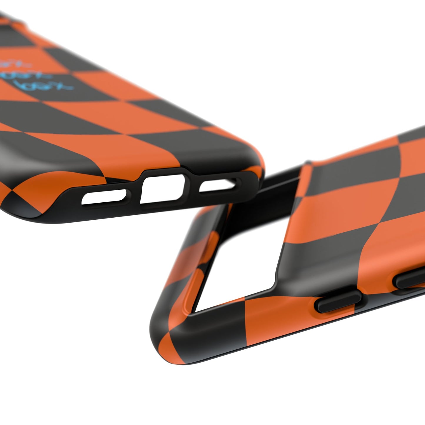 McLaren Orange and Black Checkered F1 Phone Case, Box Box Box F1 Phone Case