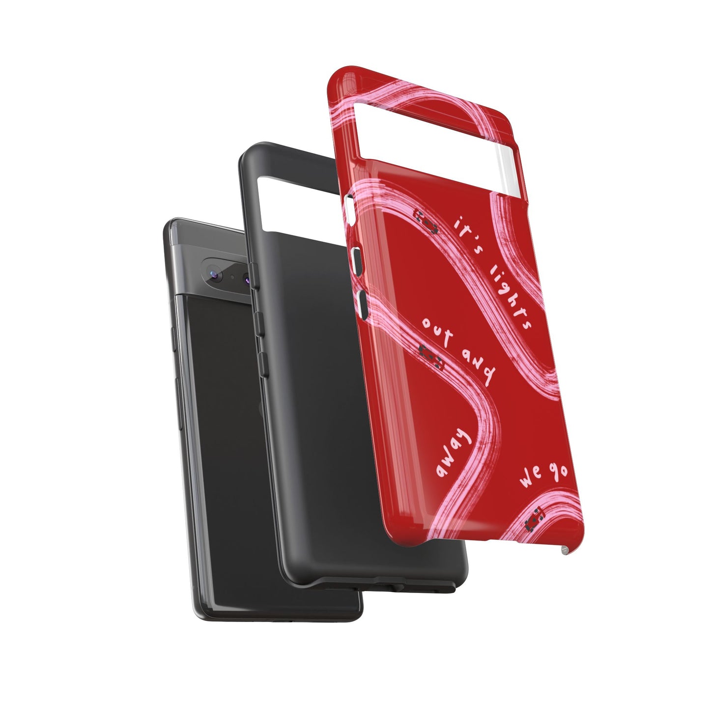 Red and Pink Lights Out F1 Phone Case Design, Trendy F1 Gift, Formula 1 Gift, Cute F1 Phone Case, Unique Formula One Phone Case