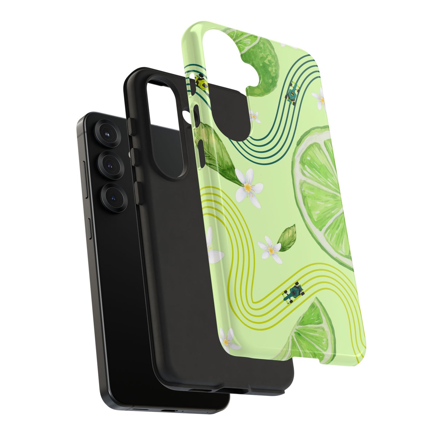 Green F1 Aston Martin and Lime Phone Case, Trendy F1 Gift, Formula 1 Gift, Cute Fruit F1 Phone Case, Unique Phone Case