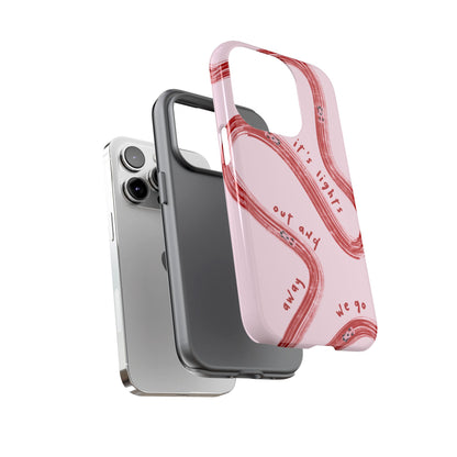 Pink and Red Lights Out F1 Phone Case Design, Trendy F1 Gift, Formula 1 Gift, Cute F1 Phone Case, Unique Formula One Phone Case