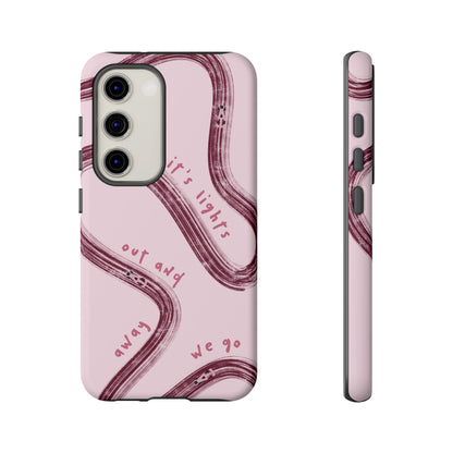 Pink Lights Out F1 Phone Case Design, Trendy F1 Gift, Formula 1 Gift, Cute F1 Phone Case, Unique Formula One Phone Case