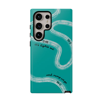Mercedes F1 Phone Case Painted "its lights out and away we go", Trendy F1 Gift, Formula 1 Gift, Cute F1 Phone Case
