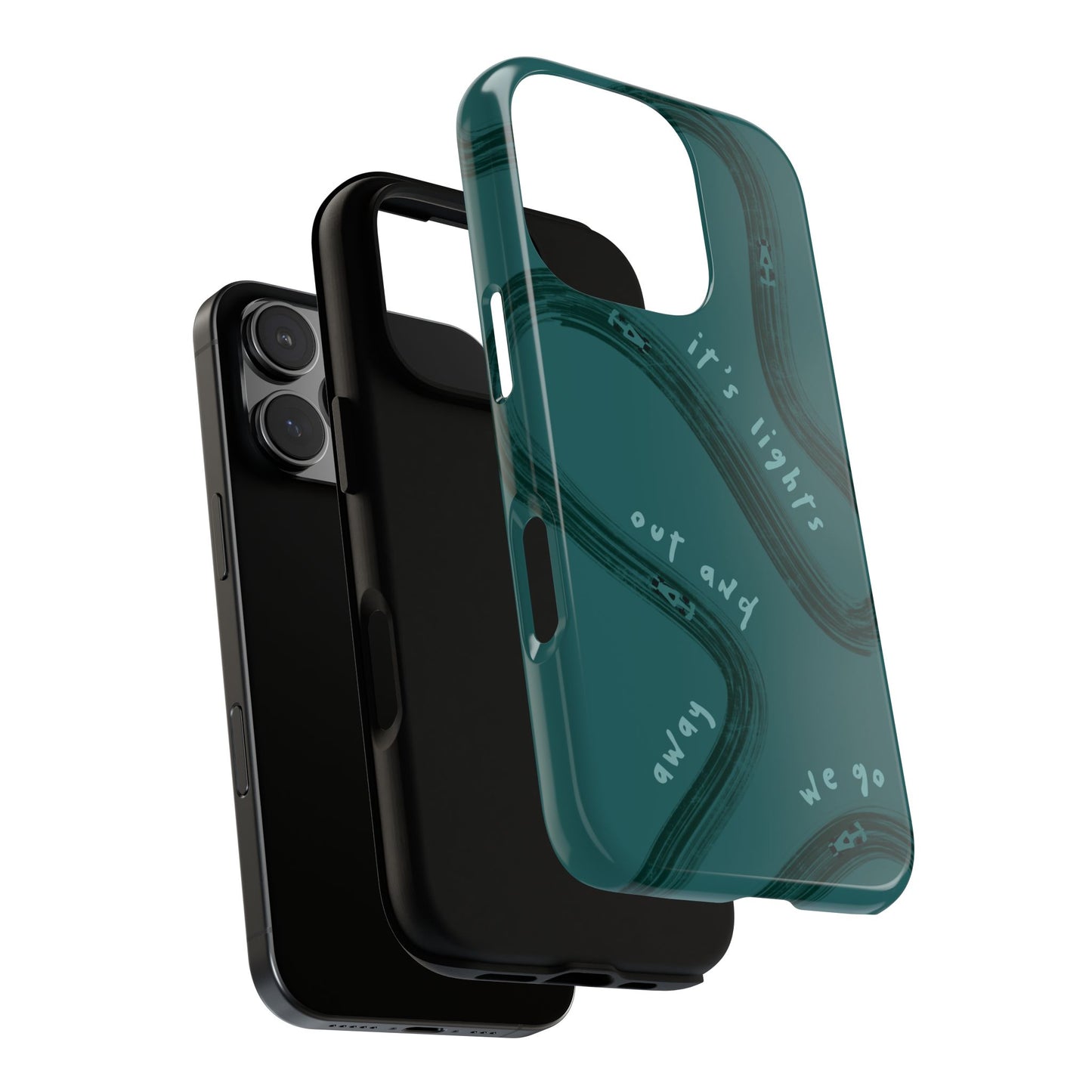 Teal Lights Out F1 Phone Case Design, Trendy F1 Gift, Formula 1 Gift, Cute F1 Phone Case, Unique Formula One Phone Case