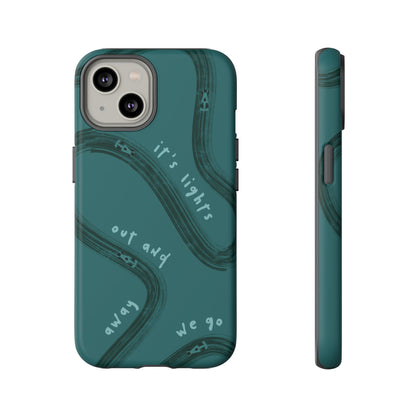 Teal Lights Out F1 Phone Case Design, Trendy F1 Gift, Formula 1 Gift, Cute F1 Phone Case, Unique Formula One Phone Case