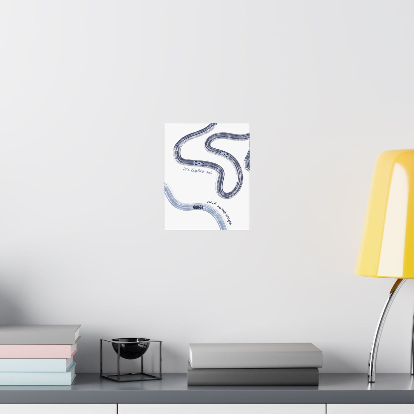 Blue F1 Matte Vertical Poster | F1 Giclée Art Print (US SIZING)