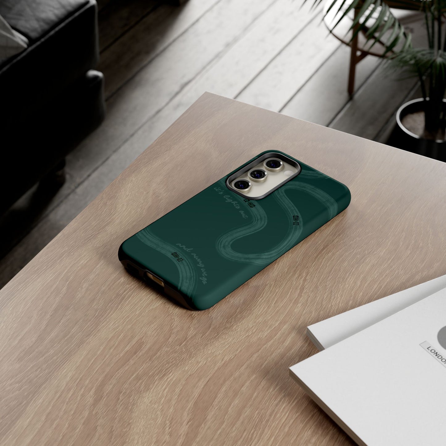 F1 Phone Case Monochrome Green Painted "its lights out and away we go", Trendy F1 Gift, Formula 1 Gift, Cute F1 Phone Case, Phone Case