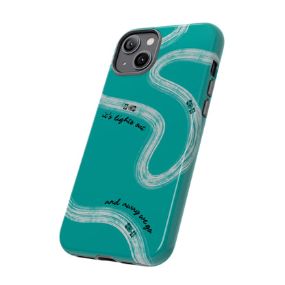 Mercedes F1 Phone Case Painted "its lights out and away we go", Trendy F1 Gift, Formula 1 Gift, Cute F1 Phone Case