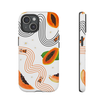 F1 McLaren and Papaya Phone Case , Trendy F1 Gift, Formula 1 Gift, Cute Fruit F1 Phone Case, Unique Phone Case