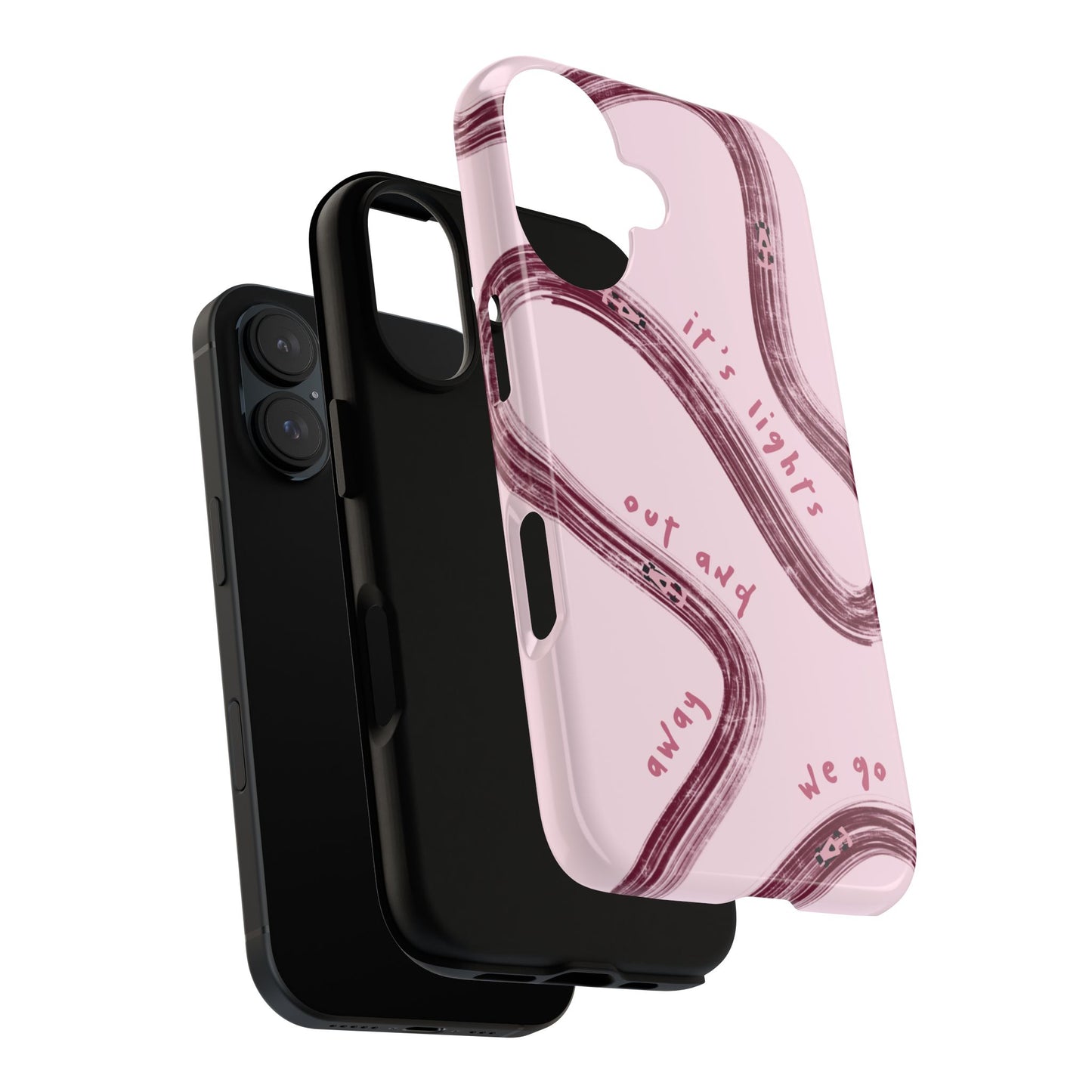 Pink Lights Out F1 Phone Case Design, Trendy F1 Gift, Formula 1 Gift, Cute F1 Phone Case, Unique Formula One Phone Case