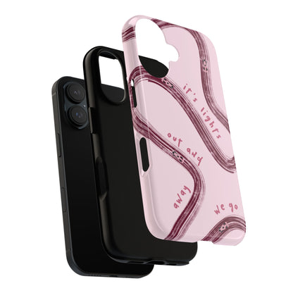 Pink Lights Out F1 Phone Case Design, Trendy F1 Gift, Formula 1 Gift, Cute F1 Phone Case, Unique Formula One Phone Case