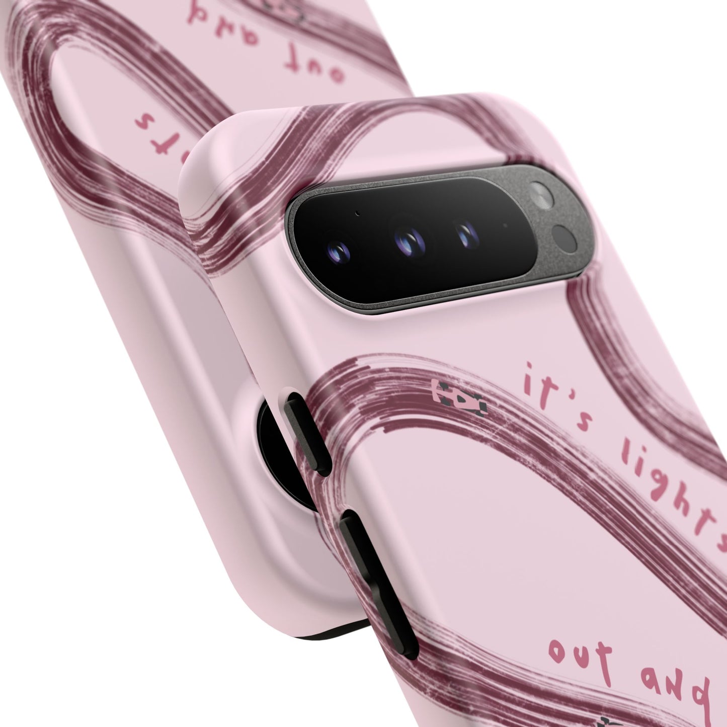 Pink Lights Out F1 Phone Case Design, Trendy F1 Gift, Formula 1 Gift, Cute F1 Phone Case, Unique Formula One Phone Case