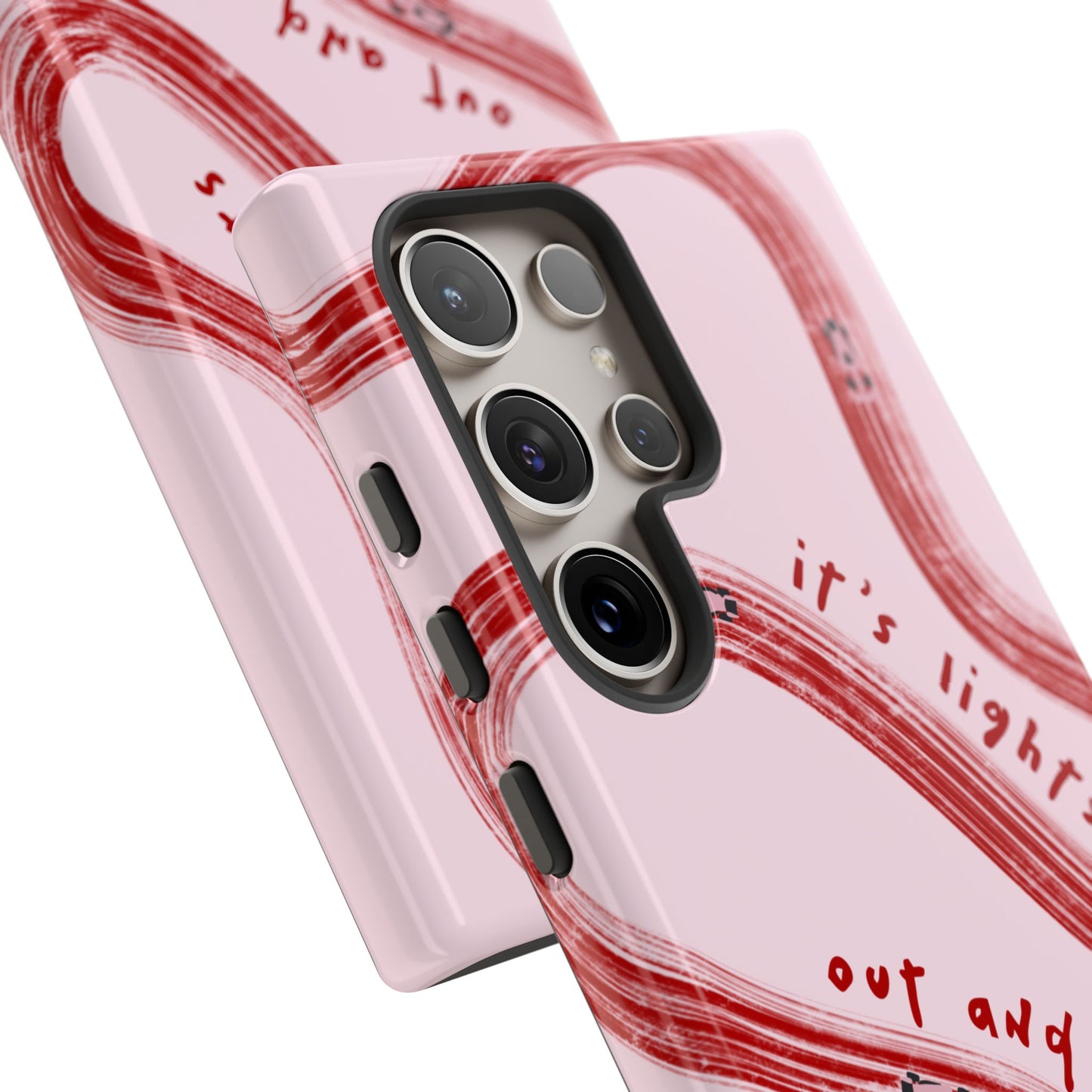 Pink and Red Lights Out F1 Phone Case Design, Trendy F1 Gift, Formula 1 Gift, Cute F1 Phone Case, Unique Formula One Phone Case