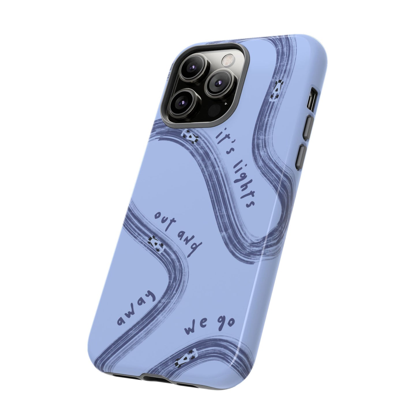 Blue Lights Out F1 Phone Case Design, Trendy F1 Gift, Formula 1 Gift, Cute F1 Phone Case, Unique Formula One Phone Case