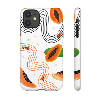 F1 McLaren and Papaya Phone Case , Trendy F1 Gift, Formula 1 Gift, Cute Fruit F1 Phone Case, Unique Phone Case