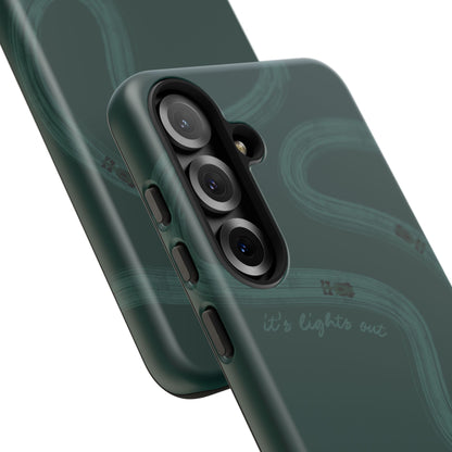 F1 Phone Case Monochrome Green Painted "its lights out and away we go", Trendy F1 Gift, Formula 1 Gift, Cute F1 Phone Case, Phone Case