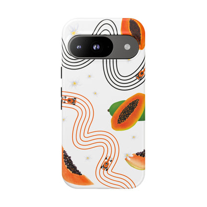 F1 McLaren and Papaya Phone Case , Trendy F1 Gift, Formula 1 Gift, Cute Fruit F1 Phone Case, Unique Phone Case