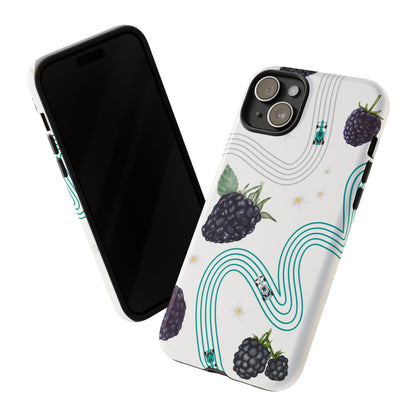 F1 Mercedes and Blackberries Phone Case , Trendy F1 Gift, Formula 1 Gift, Cute Fruit F1 Phone Case, Unique Phone Case