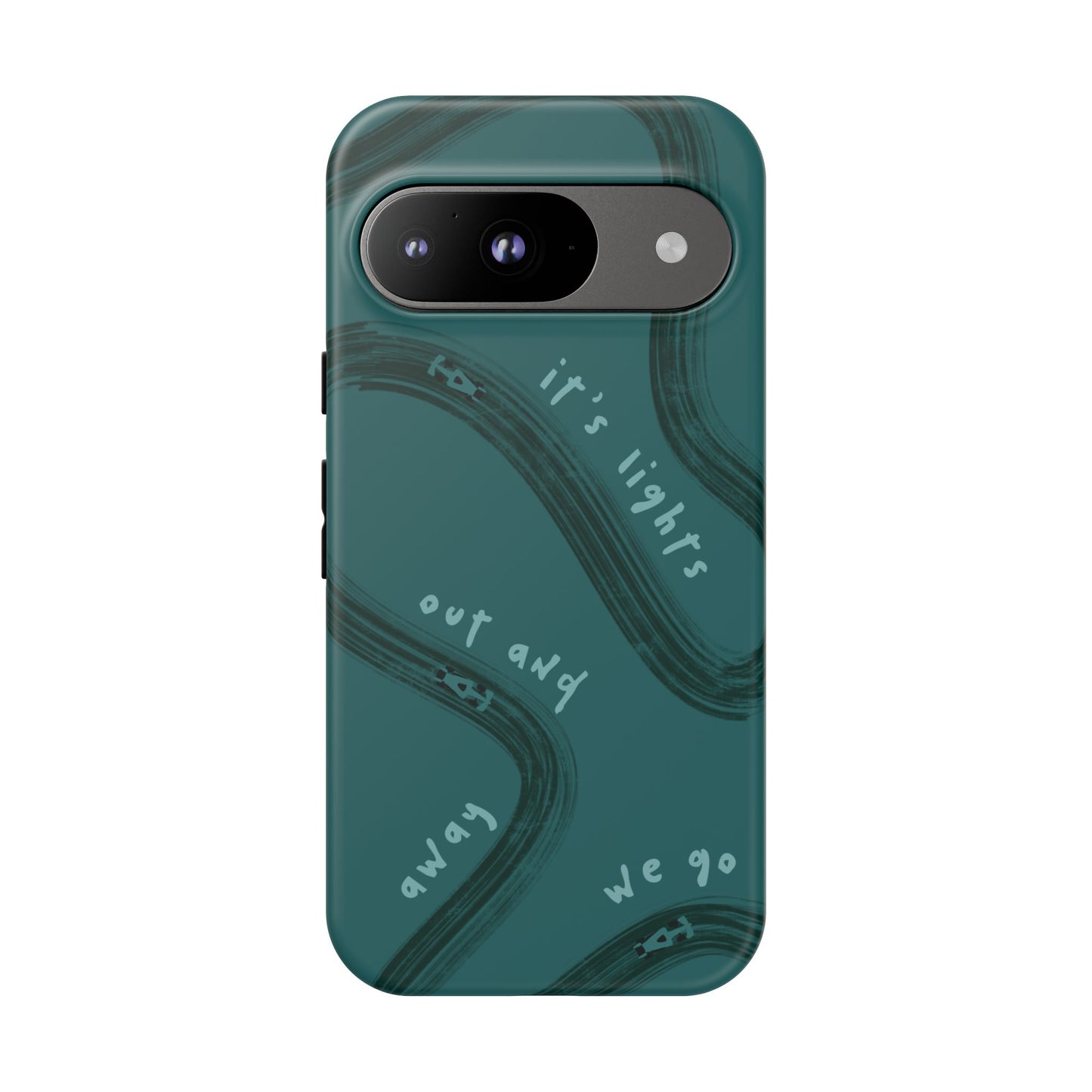 Teal Lights Out F1 Phone Case Design, Trendy F1 Gift, Formula 1 Gift, Cute F1 Phone Case, Unique Formula One Phone Case