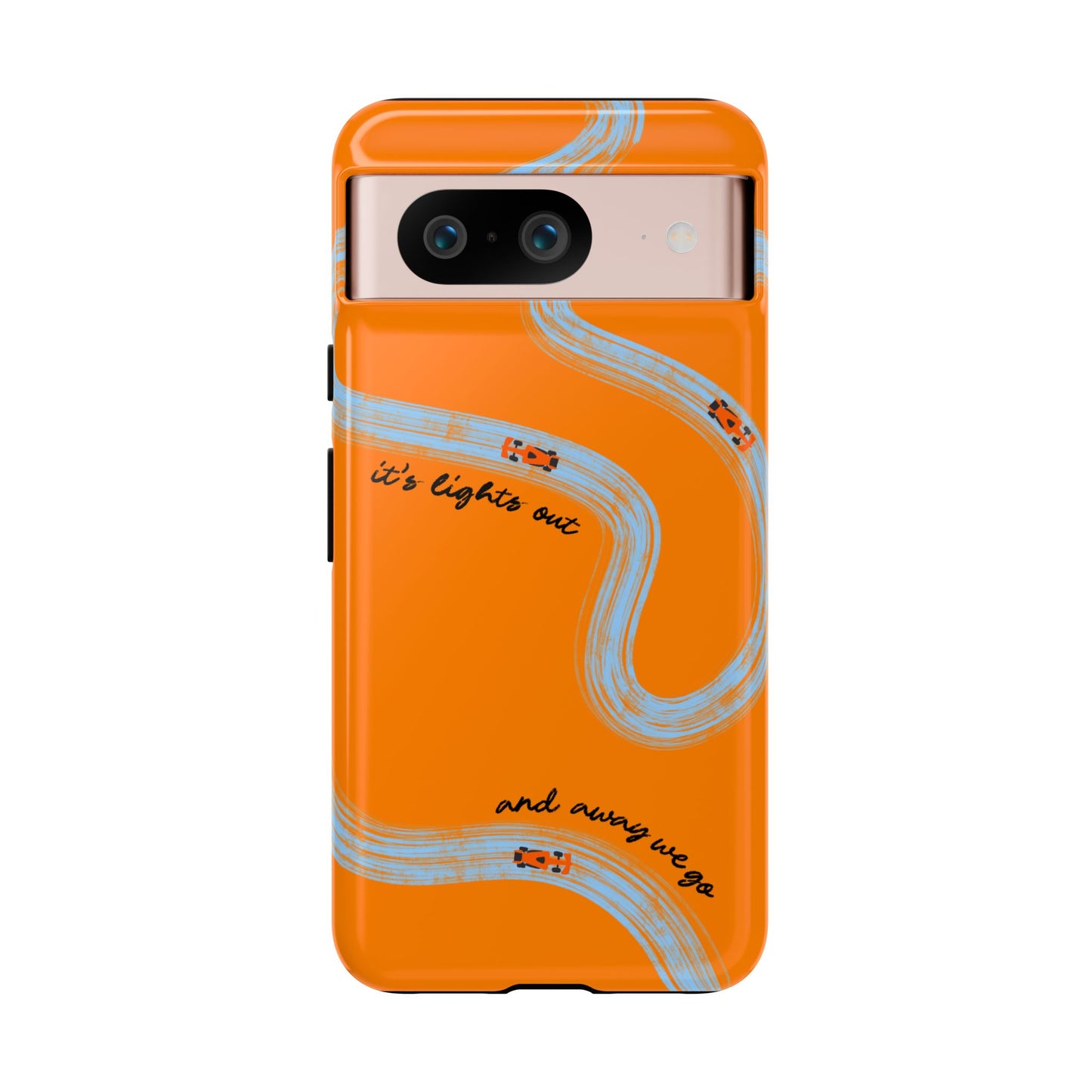 F1 Phone Case McLaren Painted "its lights out and away we go", Trendy F1 Gift, Formula 1 Gift, Cute F1 Phone Case, Phone Case